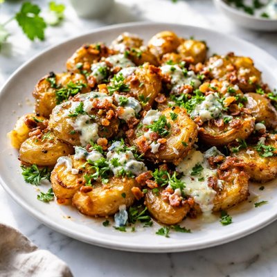 Image of Crispy Blue Cheese Potatoes