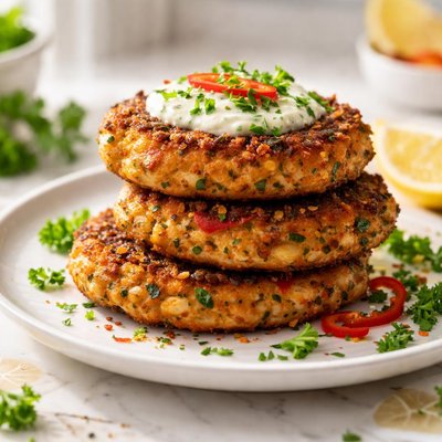 Image of Crispy Cajun Chickpea Cakes Vegan