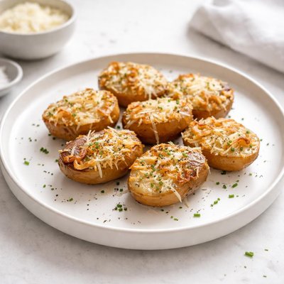Image of Crispy Cheese Topped Potatoes