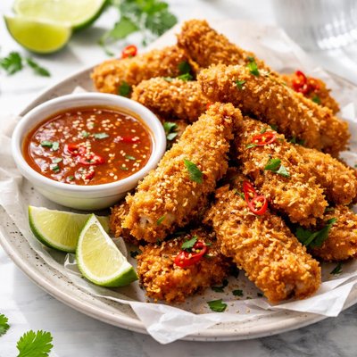 Image of Crispy Chicken with Sweet Sour Dipping Sauce