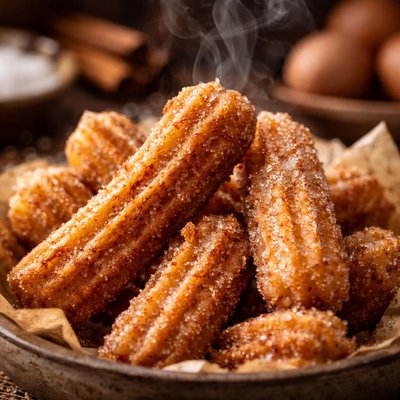 Image of Crispy Churros Using Bisquick