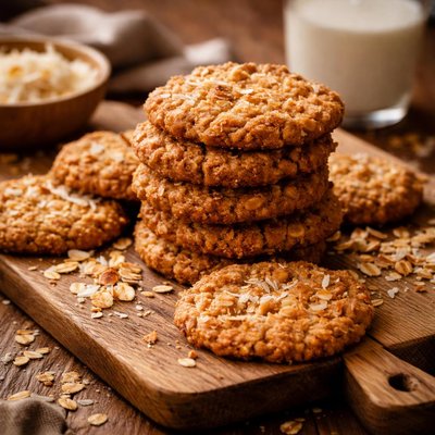 Image of Crispy Coconut Oatmeal Cookies