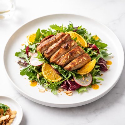 Image of Crispy Duck Salad with Orange Vinaigrette
