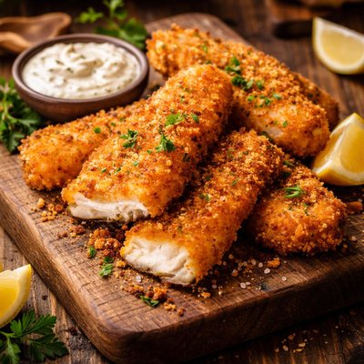 Image of Crispy Fish in Breadcrumbs