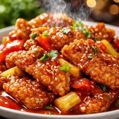 Image of Crispy Fish with Sweet and Sour Sauce