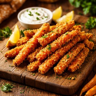 Image of Crispy Fried Carrot Sticks