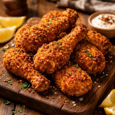 Image of Crispy Fried Chicken Drumsticks
