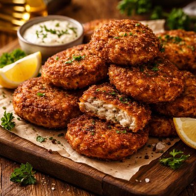 Image of Crispy Fried Fish Cakes
