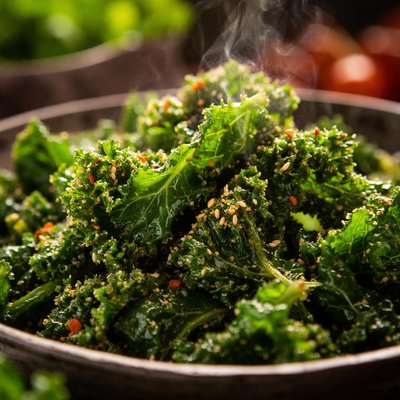 Image of Whole30 Crispy Fried Greens