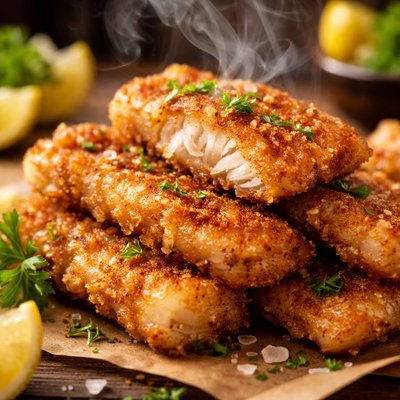 Image of Whole30 Crispy Fried Perch Fillets