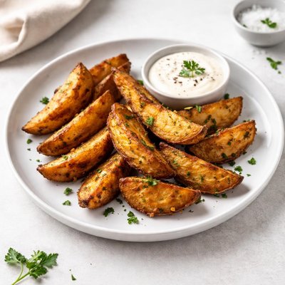 Image of Crispy Fried Potato Wedges