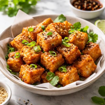 Image of Crispy Fried Tofu Cubes