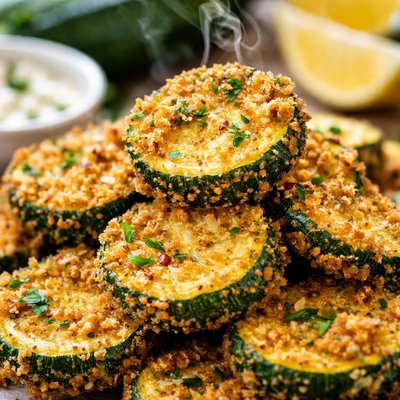 Image of Crispy Fried Zucchini Slices