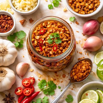 Image of Crispy Garlic in Oil