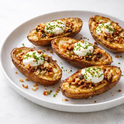 Image of Crispy Garlic Potato Skins