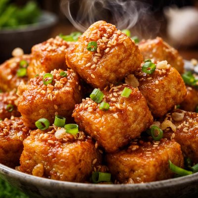 Image of Crispy Garlic Tofu Bites