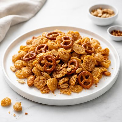 Image of Crispy Glazed Corn Cereal Snack Mix