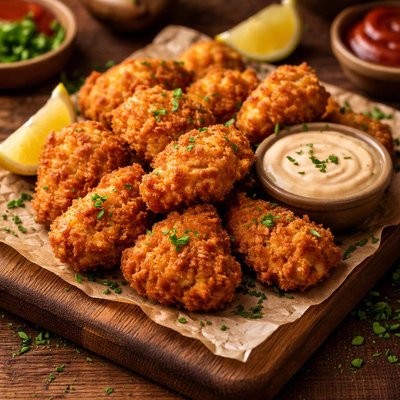Image of Crispy Low Carb Fried Chicken Nuggets