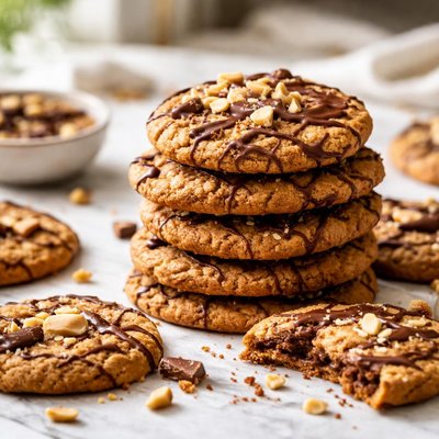 Image of Crispy Milk Chocolate Peanut Butter Cookies