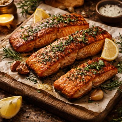 Image of Crispy Pan-Fried Salmon