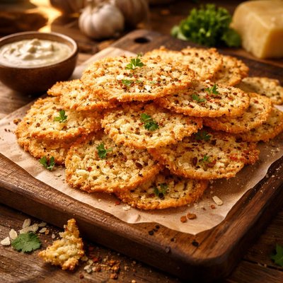 Image of Crispy Parmesan Cheese Chips