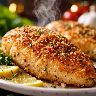 Image of Crispy Parmesan Chicken Breasts