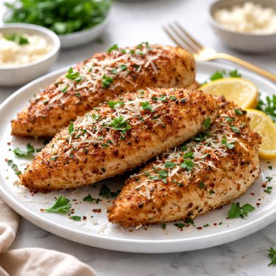 Image of Crispy Parmesan Garlic Chicken