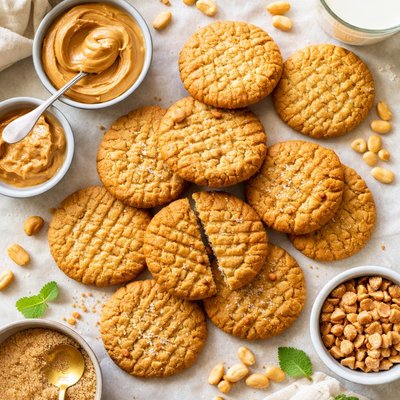 Image of Crispy Peanut Butter Cookies