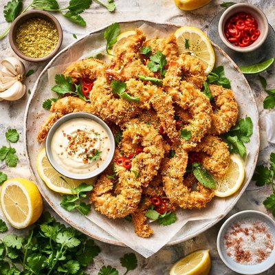 Image of Crispy Prawns with Lemon Myrtle