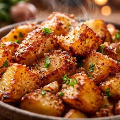Image of Crispy Roasted Garlic Potatoes