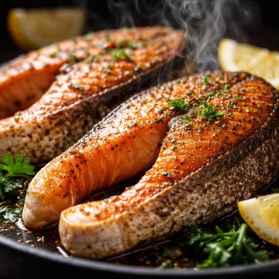 Image of Crispy Salmon Steaks