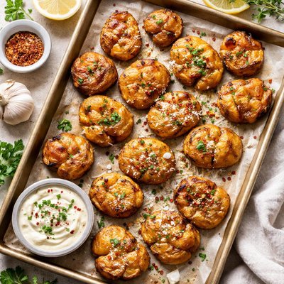 Image of Crispy Smashed Roasted Potatoes