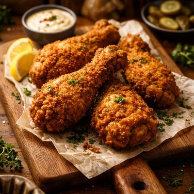 Image of Crispy Southern Fried Chicken Legs