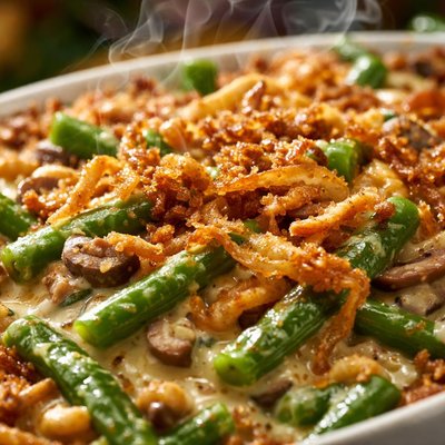 Image of Crispy Top Green Bean Casserole