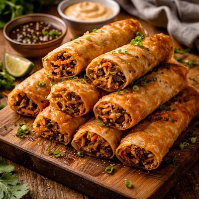 Image of Crispy Vegetable Spring Rolls