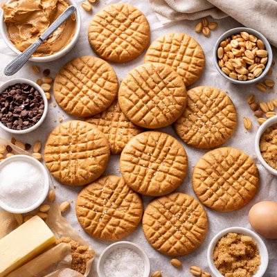 Image of Crisscross Peanut Butter Cookies