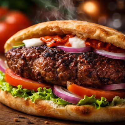 Image of Croatian Bbq Burger Pljeskavica