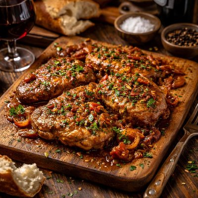 Image of Croatian Pork Steak with Wine