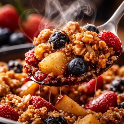 Image of Crock Pot Apple Berry Crisp