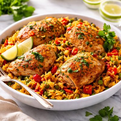 Image of Crock Pot Arroz Con Pollo Spanish Chicken with Rice