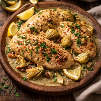 Image of Crock Pot Artichoke Chicken