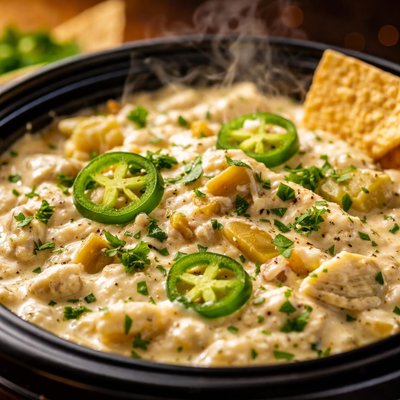 Image of Crock Pot Artichoke Jalapeno Cheese Dip Easy