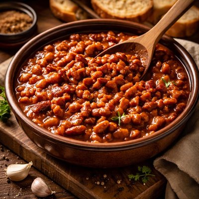 Image of Crock Pot Baked Beans in Tomato Sauce