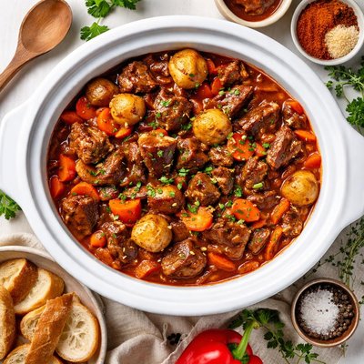 Image of Crock Pot Barbecue Beef Stew