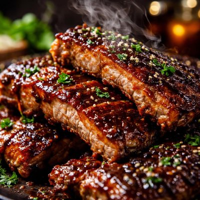 Image of Crock Pot Barbecued Bbq Ribs