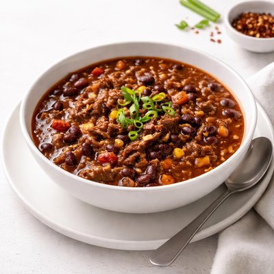 Image of Crock Pot Barbecued Beef and Bean Soup