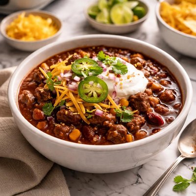 Image of Crock Pot Barbecued Beef Chili