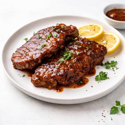 Image of Crock Pot Barbecued Pork Steaks