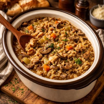 Image of Crock Pot Barley Casserole