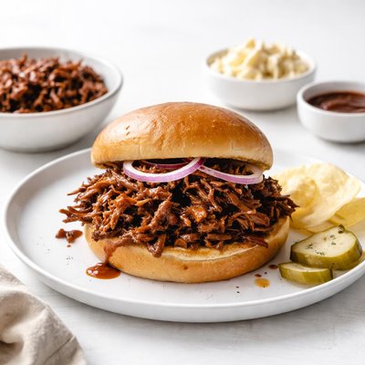 Image of Crock Pot Bbq D Beef for Sandwiches or As a Topping